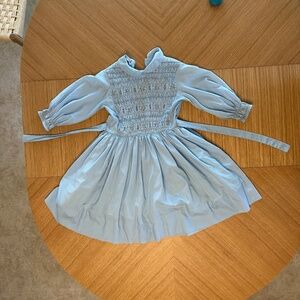 Vintage girls smocked dress